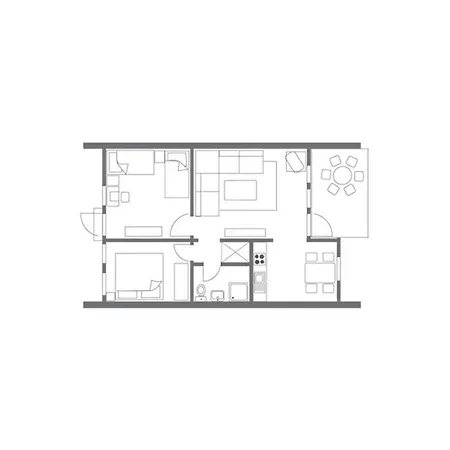 Ferienwohnpark Satteldachhaus Typ 9 Sd 45 펜션